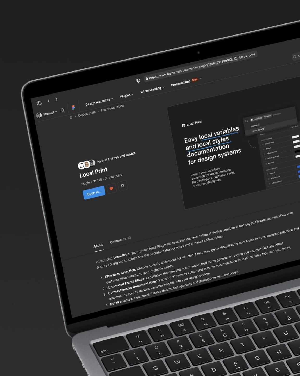 Figma plugin in action