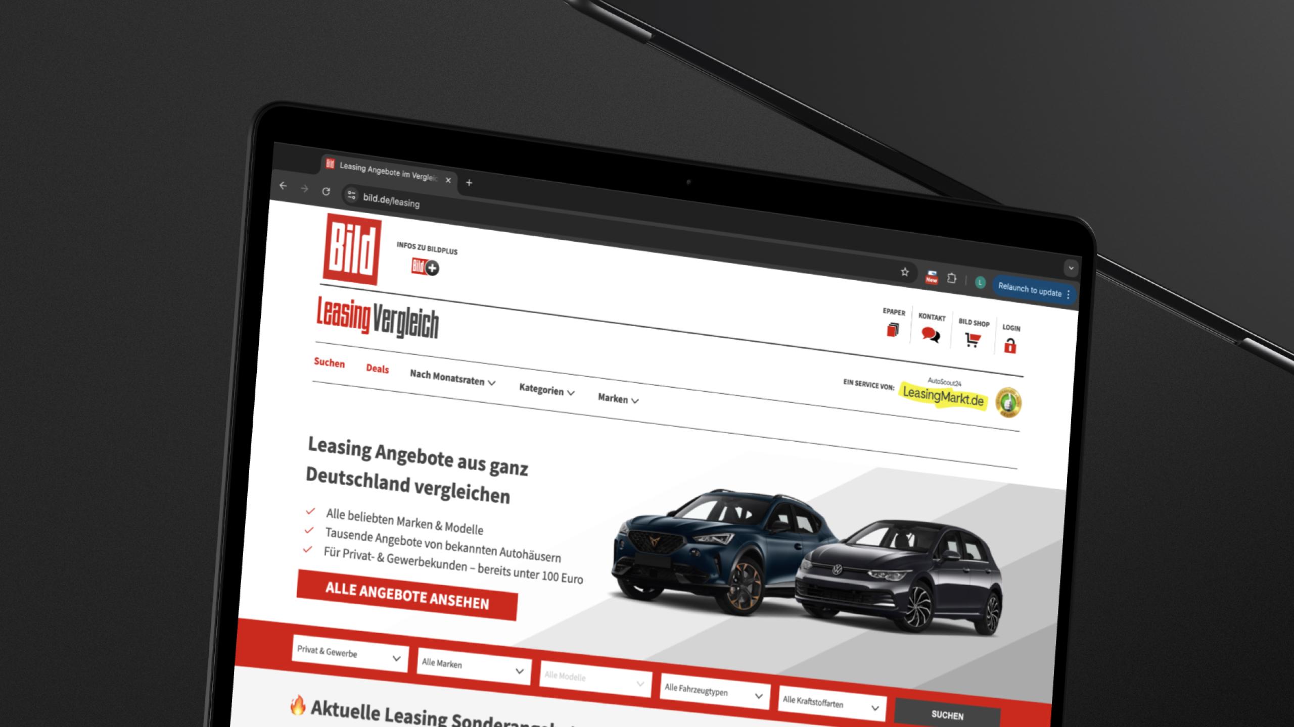 Bild.de/leasing Website