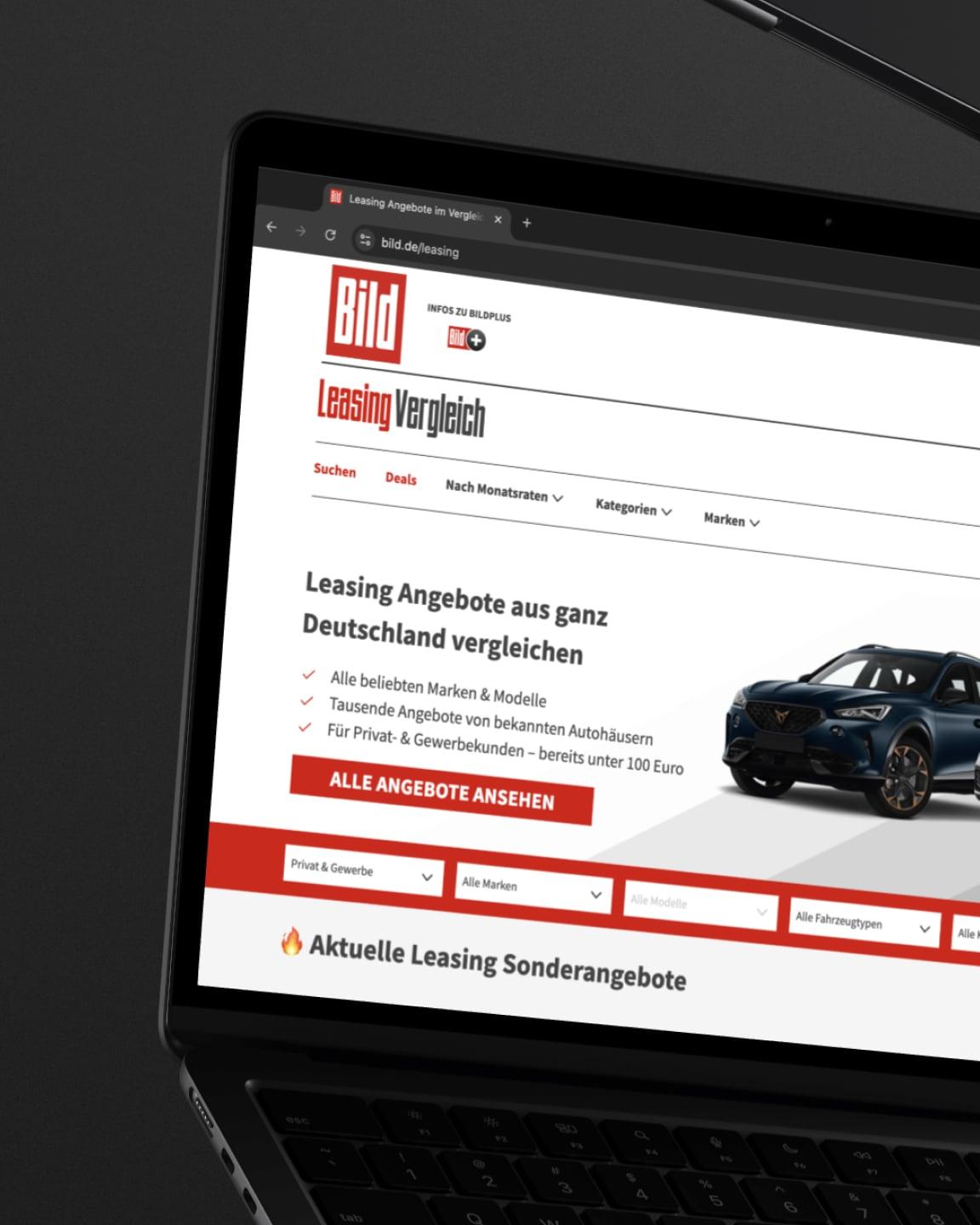 Bild Leasing Webseite