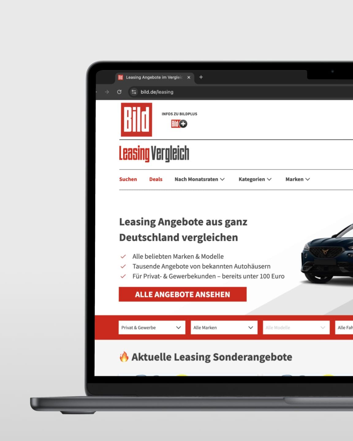 Bild Leasing Webseite