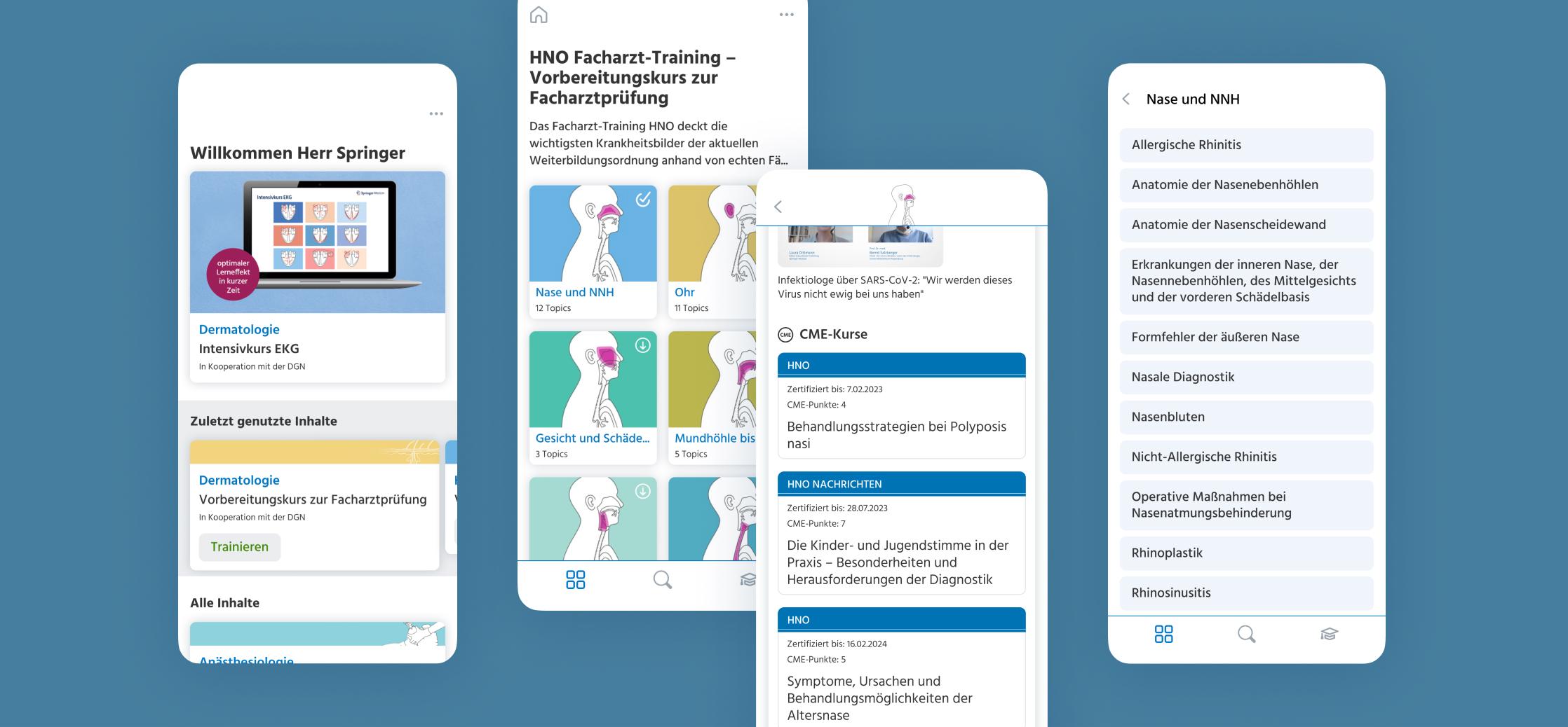 Facharzt Training App Screenshots