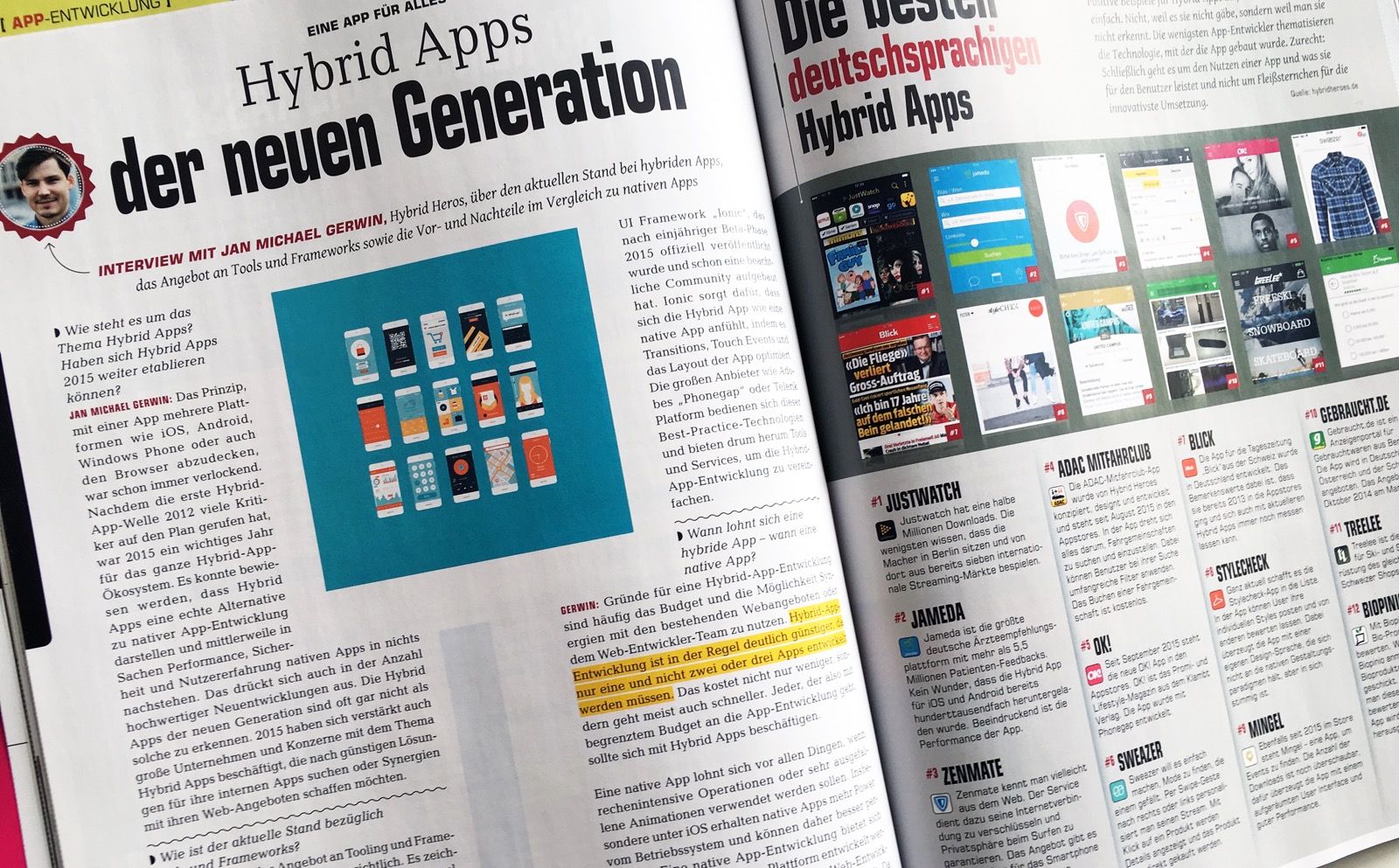 MOBILE BUSINESS Feature zu Hybrid Apps